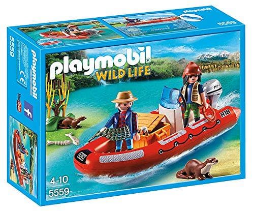 Playmobil Wild Life 5559 Gummibåt med Tjuvfiskare
