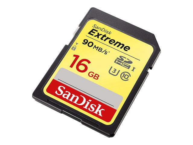 SanDisk Extreme SDHC Class 10 UHS-I U3 90/40MB/s 16GB