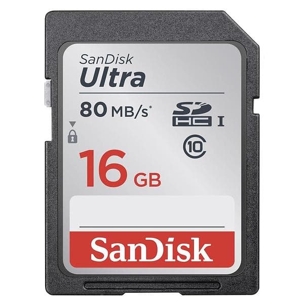 SanDisk Ultra SDHC Class 10 UHS-I U1 80MB/s 16GB