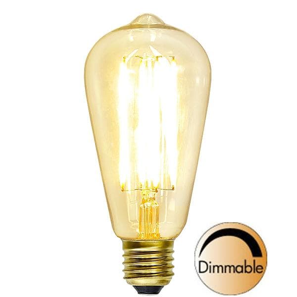 Star Trading Decoration LED Clear 320lm 2200K E27 3,6W (Ø64, Dimbar)