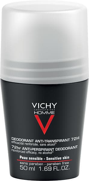 Vichy Homme 72Hr Anti-Perspirant Sensitive Skin Roll-On 50ml
