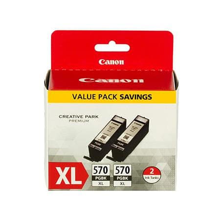 Canon PGI-570PGBK XL (Pigmentsvart) 2-pack