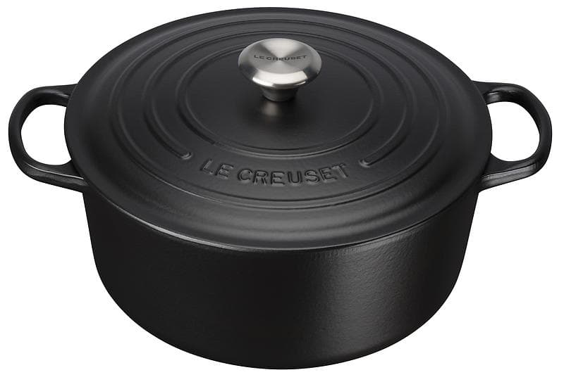 Le Creuset Gjutjärnsgryta Rund 24cm 4,2L (Metallknopp)