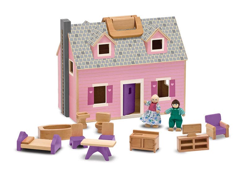 Melissa & Doug Fold & Go Mini Dollhouse (3701)