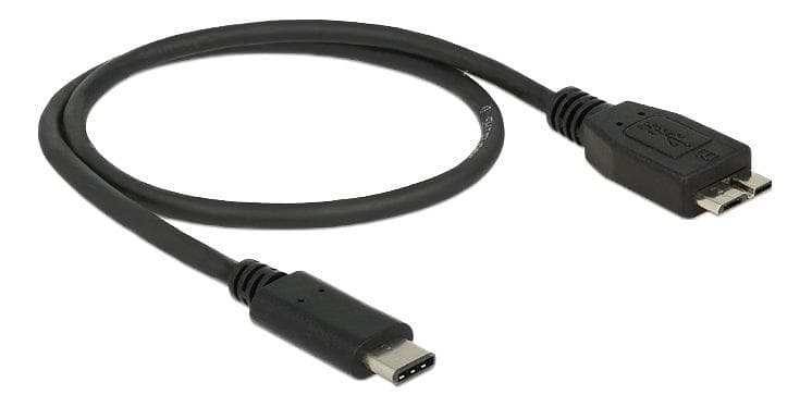 DeLock SuperSpeed USB C - USB Micro-B 3.1 0,5m