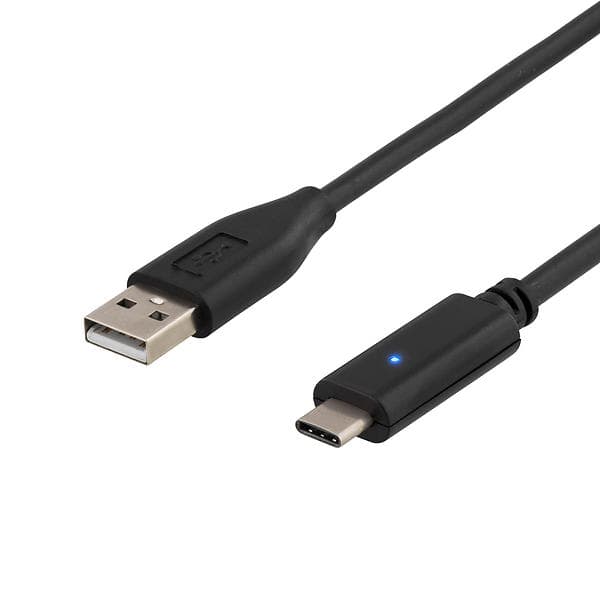 Deltaco USB A - USB C 2.0 1,5m