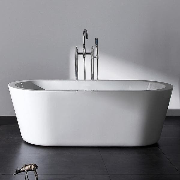 Bathlife Badkar Chakra Fristående 160x58 (Vit)