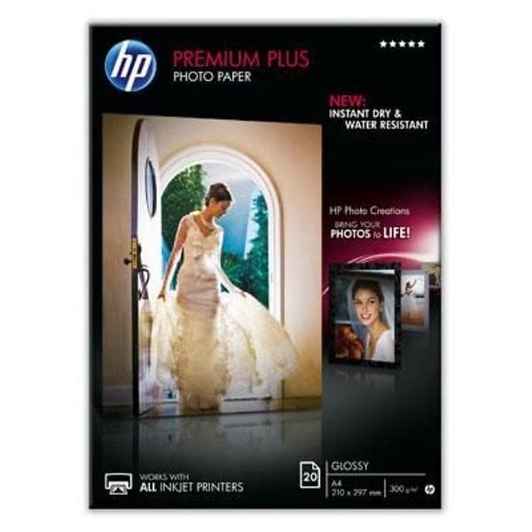 HP Premium Plus Glossy Photo Paper 300g A4 20st