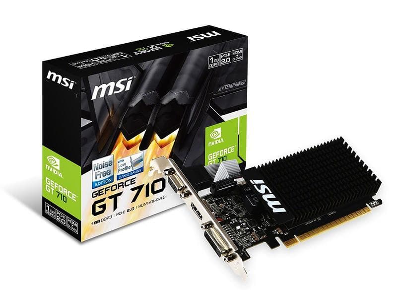 MSI GeForce GT 710 LP Passive HDMI 1GB