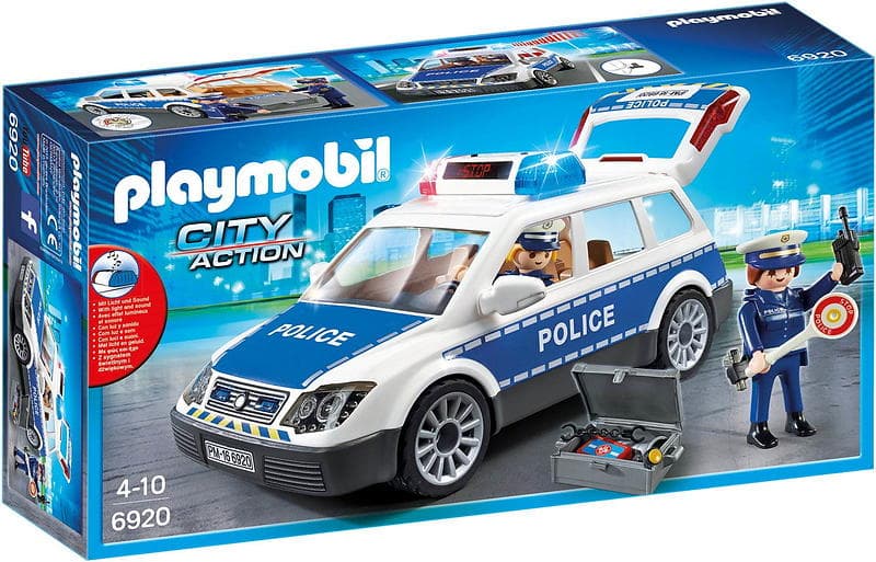 Playmobil City Action 6920 Polisbil med Ljud och Ljus