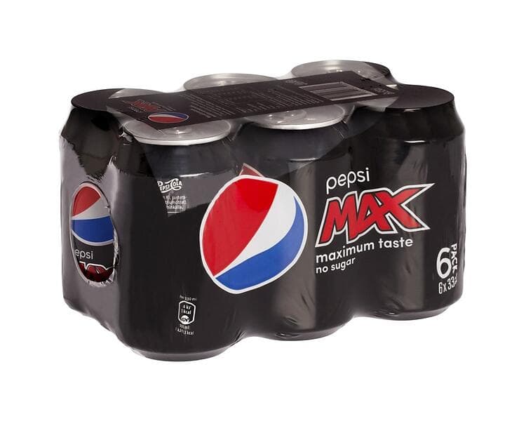 Pepsi Max Burk 0,33l 6-pack