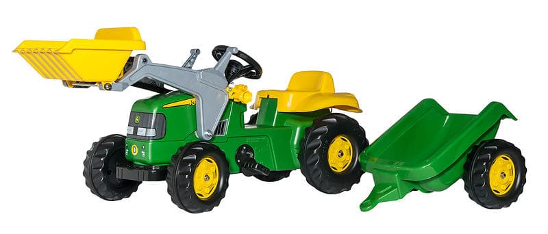 Rolly Toys Kid John Deere + Kid Trailer & Kid Loader