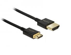 DeLock Slim Premium 18Gbps HDMI - HDMI Mini High Speed with Ethernet 1m