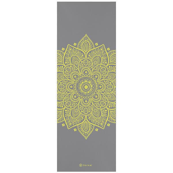 Gaiam Yoga Mat Citron Sundial 5mm 61x173cm