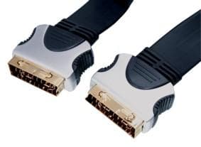 HQ Super Silver Flat Scart - Scart 1,5m