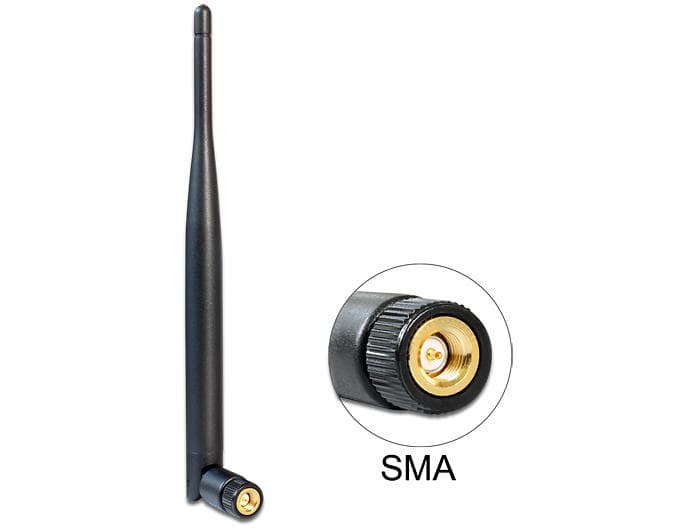 DeLock WLAN 802.11 ac/a/b/g/n SMA Antenna 5dBi (89438)