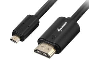 Sharkoon HDMI - HDMI Micro High Speed with Ethernet 1,5m