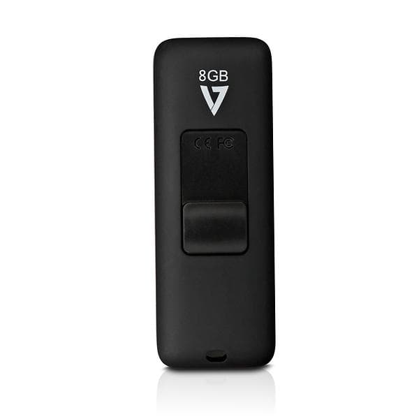 V7 USB Retractable Slide-out 8GB