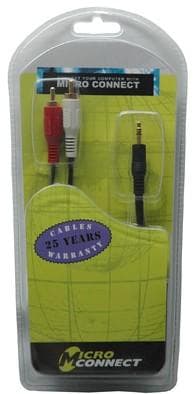 MicroConnect Gold 3.5mm - 2RCA 10m