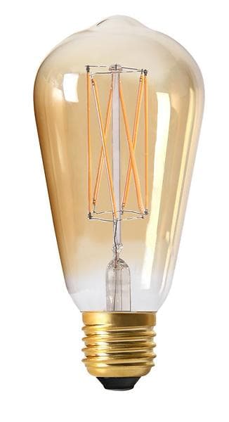 PRhome Elect LED Edison Gold 130lm 2100K E27 2,5W (Ø64, Dimbar)