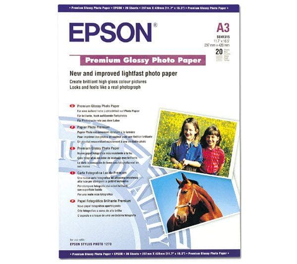 Epson Premium Glossy Photo Paper 255g A3 25st