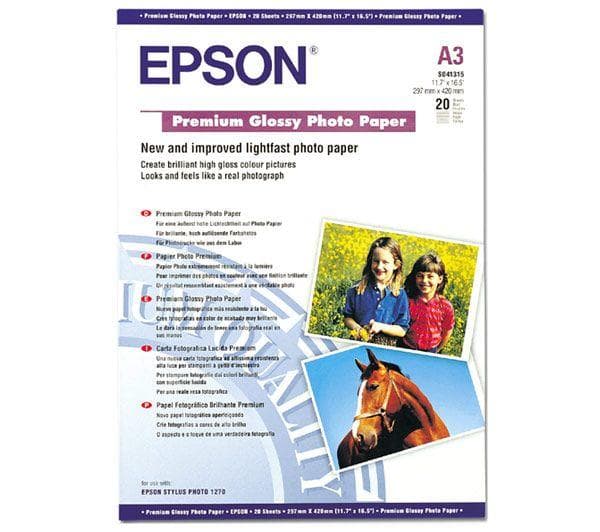 Epson Premium Glossy Photo Paper 255g A3 25st