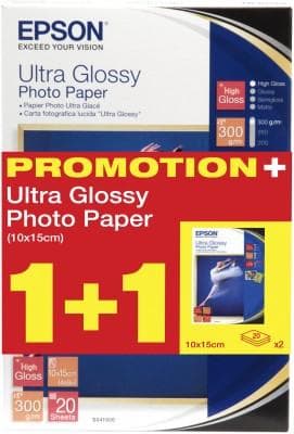 Epson Ultra Glossy Photo Paper 300g 10x15cm 20st