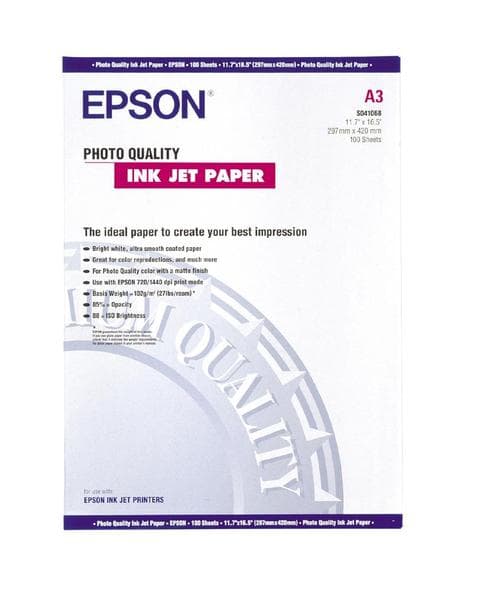 Epson Photo Quality Ink Jet Paper 104g A3 100st