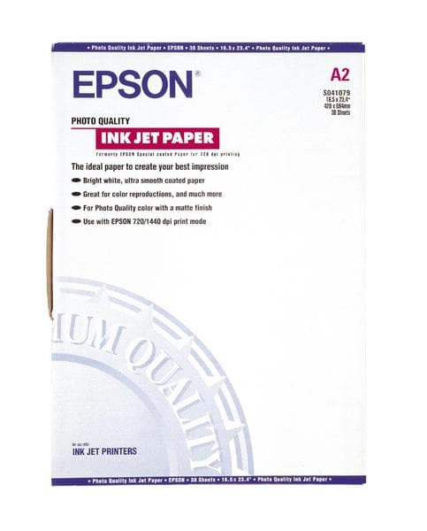 Epson Photo Quality Ink Jet Paper 102g A2 30st