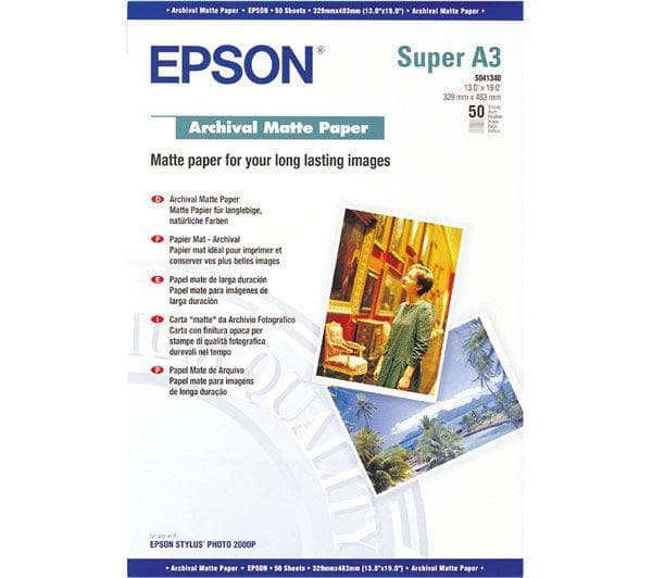 Epson Archival Matte Paper 192g A3+ 50st