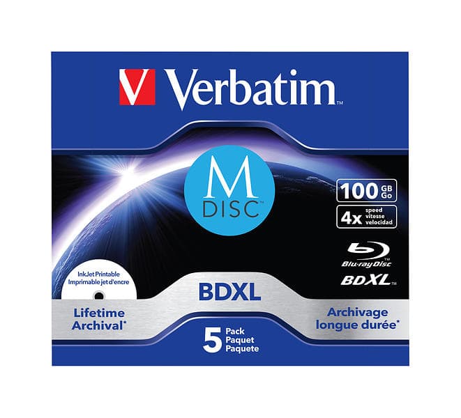 Verbatim M-Disc BD-R XL 100GB 4x 5-pack Jewelcase