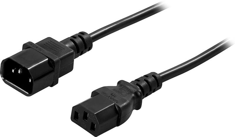Deltaco IEC C14 - IEC C13 2m