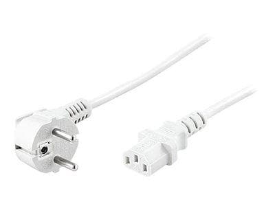 MicroConnect CEE 7/7 (angled) - IEC C13 3m