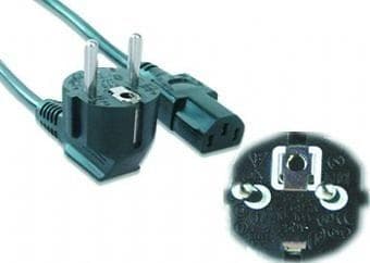 Gembird CEE 7/7 (angled) - IEC C13 3m