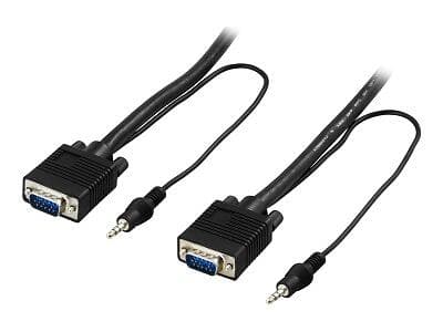 Deltaco VGA/3.5mm - VGA/3.5mm 2m