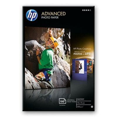 HP Advanced Glossy Photo Paper 250g 10x15cm 100st