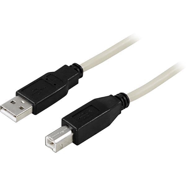 Deltaco USB A - USB B 2.0 5m