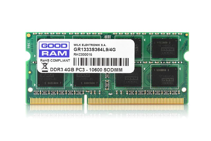 GoodRAM SO-DIMM DDR3 1333MHz 4GB (GR1333S364L9S/4G)