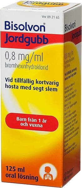 Bisolvon Jordgubb 0,8mg/ml 125ml Flytande