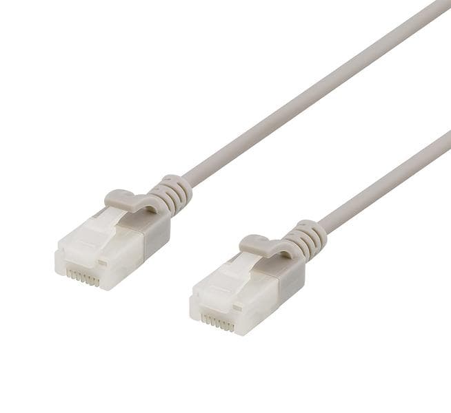 Deltaco Slim U/UTP Cat6a RJ45 - RJ45 LSZH 1m