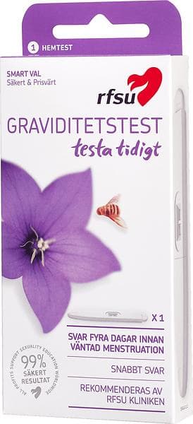 RFSU Testa Tidigt Graviditetstest Stav