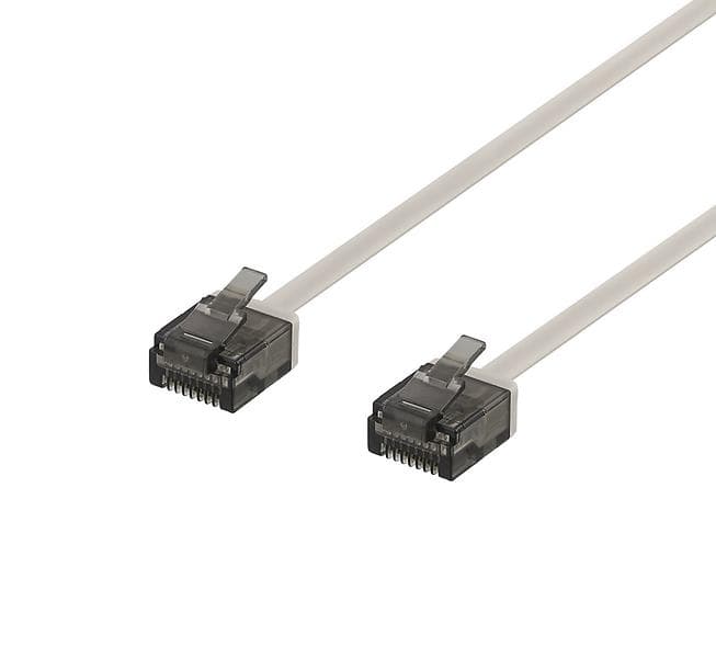 Deltaco Flat U/UTP Cat6a RJ45 - RJ45 0,3m