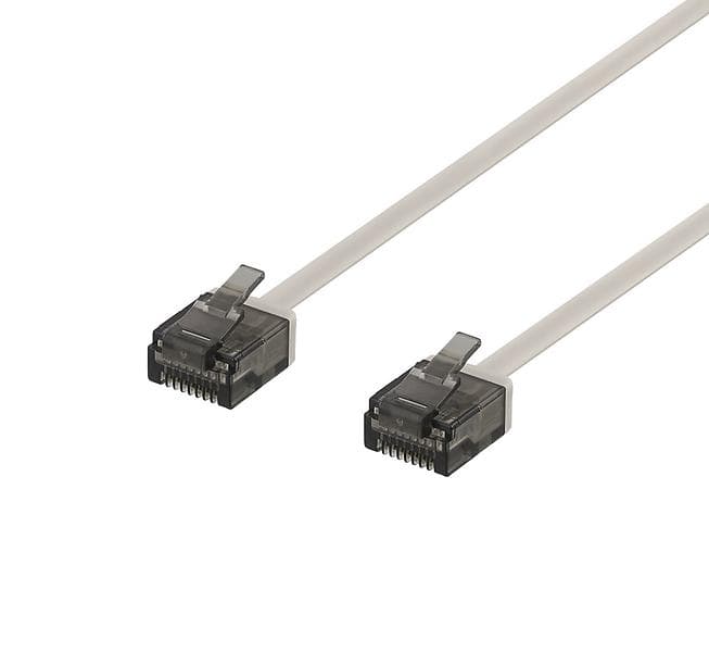 Deltaco Flat U/UTP Cat6a RJ45 - RJ45 0,5m