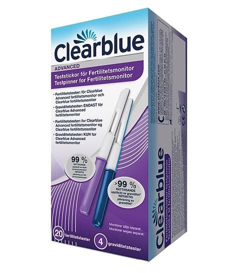 Clearblue Advanced Teststickor För Fertilitetsmonitor 24-pack