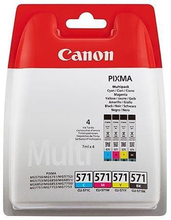 Canon CLI-571XL (Svart/Cyan/Magenta/Gul)