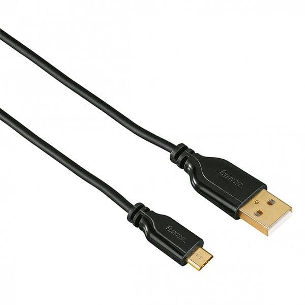 Hama 3 Stars Twist-proof USB A - USB Micro-B 2.0 0,75m