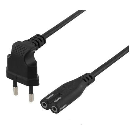 Deltaco CEE 7/16 (angled) - IEC C7 3m
