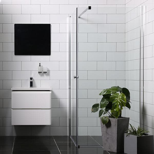 Bathlife Duschhörna Mångsidig Rak Vägg + Dörr 90x100