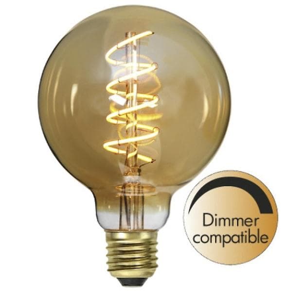 Star Trading Decoration LED Filament 130lm 2000K E27 3,8W (Ø95, Dimbar)