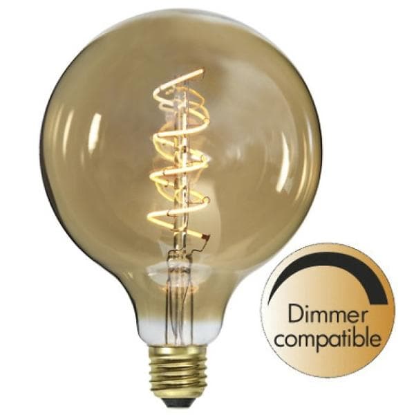 Star Trading Decoration LED Filament 140lm 2000K E27 3,8W (Ø125, Dimbar)